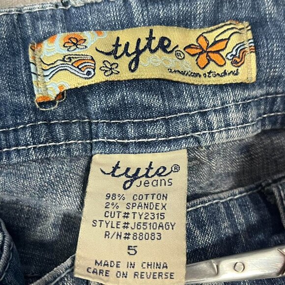 Tyte‎ Y2K blue denim shorts Size 5 - Picture 4 of 8
